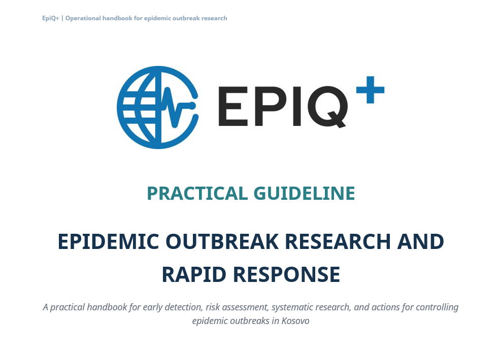 My 1st GOARN output: The Practical Handbook for Outbreak Investigation